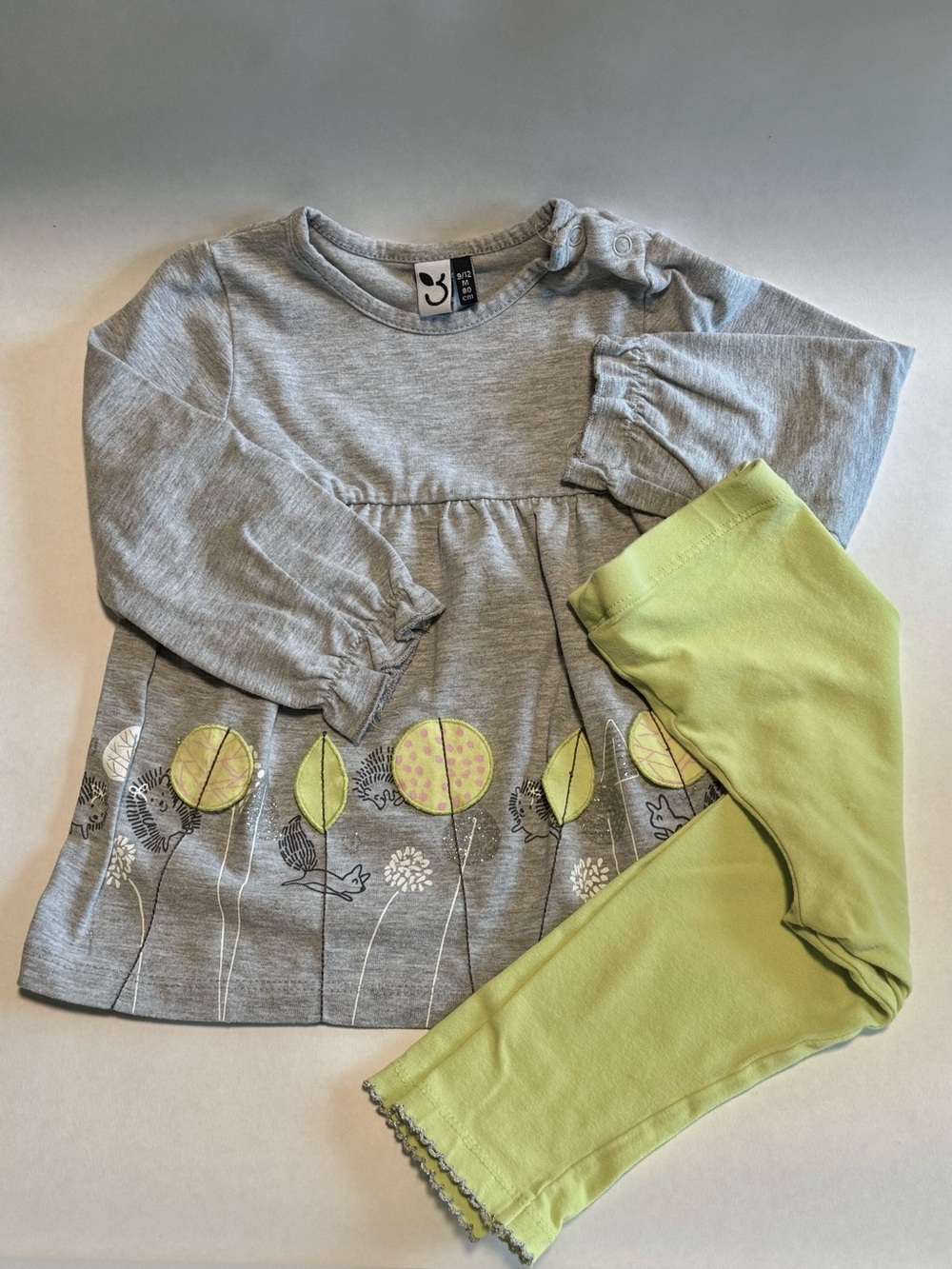 3 Pommes Hedgehog Tunic & Leggings Set 9-12M
🦔🍂
